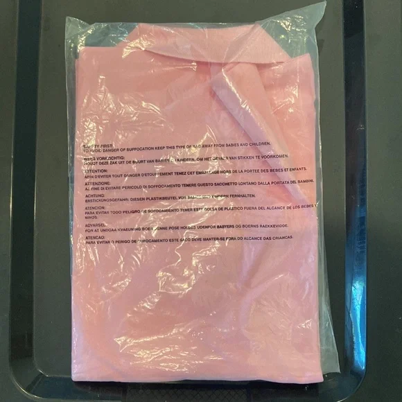 NEW Pink Ralph Lauren POLO Shirt Men's Short Sleeve Sz. XL,S,M - Picture 9 of 9